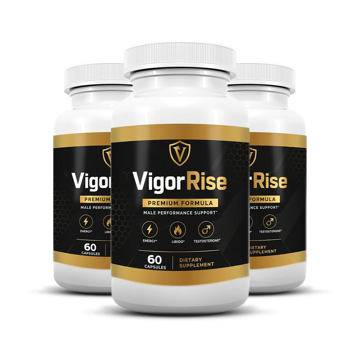 VigorRise 3 Bottle Pack – Daily Men's Vitality & Wellness Support Formula